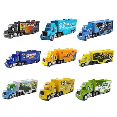 Lightning McQueen King Cruz Gift Container Hauler Truck Toys Disney Pixar Cars - Image 1 of 4