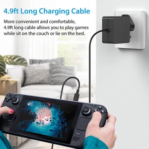 45W Netzteil für Steam Deck Switch Ladegerät Unterstützung PD Typ-C Power Fast Charge - Bild 1 von 6