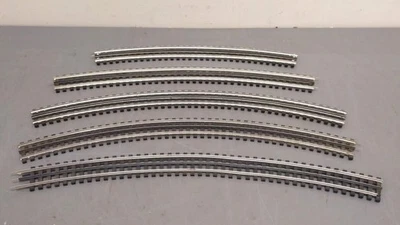 Gargraves O Gauge Assorted Curved Track Sections w/Plastic Ties [5] EX - Image 1 of 4