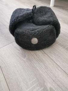 OLD Soviet Military ARMY winter Hat Cap size 56 USSR Ushanka - Picture 1 of 6