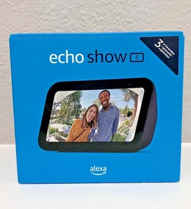 Newest Amazon Echo Show 5 (3rd Generation) Charcoal - Excellent Condition -Alexa - Picture 1 of 12