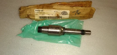 Harley Davidson 24006-80 Flywheel gear Shaft 80-83 Shovelhead 120 Deg Key-oil ho - image 1 of 4