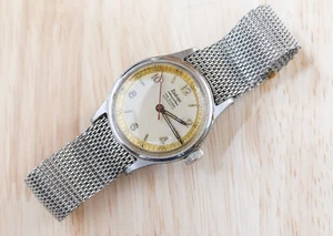 Vintage ZODIAC Hermetic Manual Wind Luminous Lemon Chapter Ring Dial Watch - Picture 1 of 5