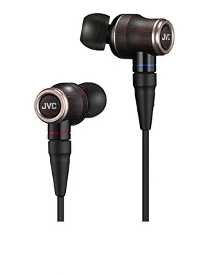 JVC HA-FW02 CLASS-S WOOD series canal type earphone Li cable / hi-res sound sour - Image 1 of 4