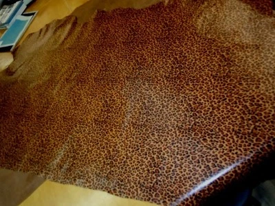 Piel de cuero con patrón de leopardo de 27 pies cuadrados Foto 1 de 4