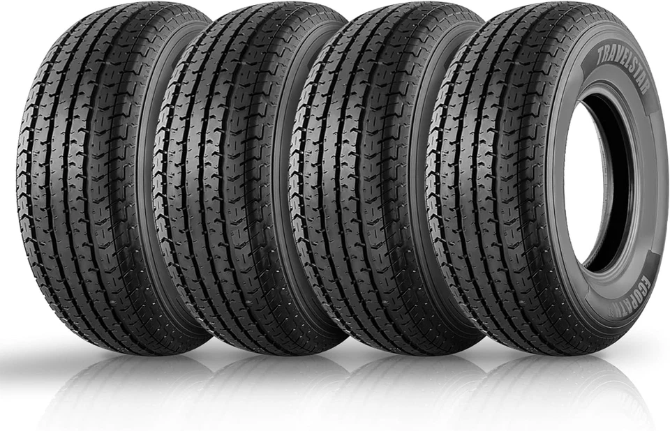 4 Tires Travelstar Ecopath ST ST225/75R15 117/112M 10 Ply Load E Radial Trailer - Image 1 of 4