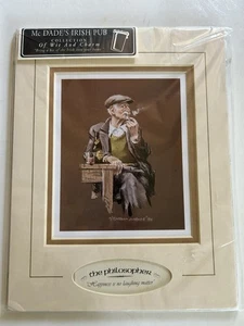 McDade's Irish Pub Collection of Wit &Charm "The Philosopher" Signed Print 9x7 - Picture 1 of 6