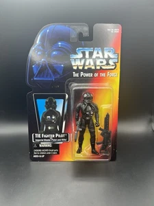 Star Wars POTF2 Tarjeta Roja TIE Fighter Pilot .00 con Pegatina de Advertencia - Imagen 1 de 2