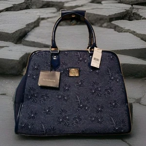 LIZ CLAIBORNE  - Liz Alyssa - Blue Print - Professional Case/Overnight Bag - NWT - Picture 1 of 16
