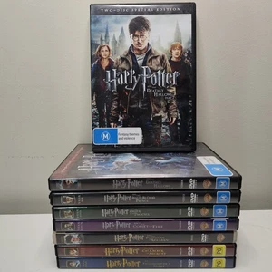 Harry Potter Complete Movie Collection DVD Set Movies 1-8 Region 4 PAL (1-7) - Picture 1 of 13