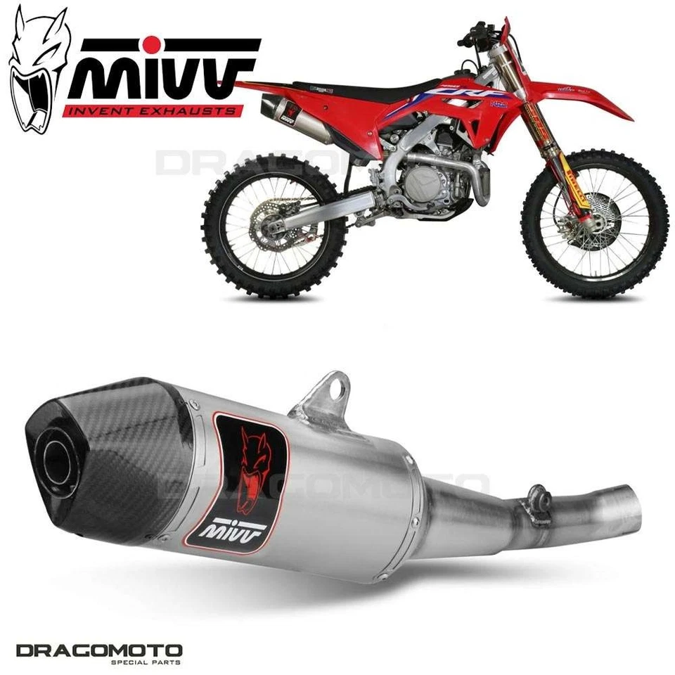 M.HO.034.S4C - Silencieux Echappement MIVV OVAL Titane HONDA CRF 450 (21-22)
