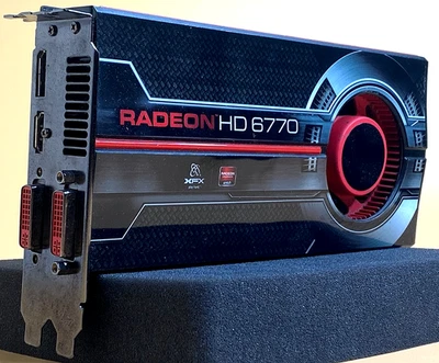 XFX AMD Radeon HD 6770 1GB GDDR5 GPU Computer Graphics Video Card 2x DVI 2x HDMI - Image 1 of 4