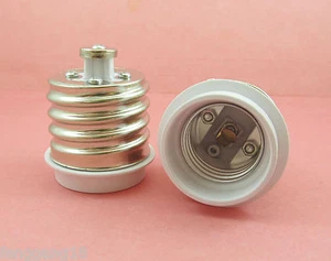 E40 to E27 Socket Base LED Halogen CFL Light Bulb Lamp Adapter Converter Holder - Picture 1 of 3