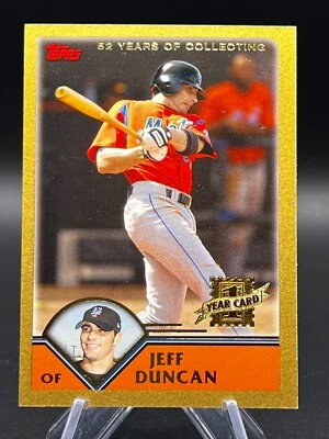 2003 Topps 1st Year Card Jeff Duncan #T225 Gold /2003 (RC) - Image 1 of 3