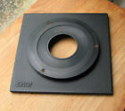 genuine Sinar F &amp; P top hat 8mm lens board with copal compur 1 hole 41.6mm
