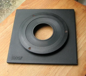 genuine Sinar F & P top hat 8mm lens board with copal compur 1 hole 41.6mm - Picture 1 of 3