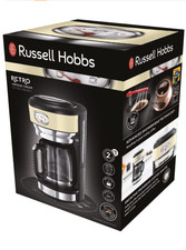 Russel Hobbs Kaffeemaschine Retro Vintage Creme Filter-Kaffeemaschine Küche 4729