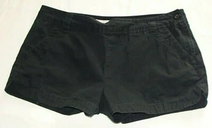 OLD NAVY Black "Mid Rise" Side Zip Casual SHORTS Sz 6 (2 Inch Inseam) - Picture 1 of 4