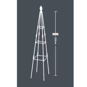 Garden Metal Plant Support Outdoor Obelisk Climbing Frame Trellis Flowers Stalk - Picture 1 of 18