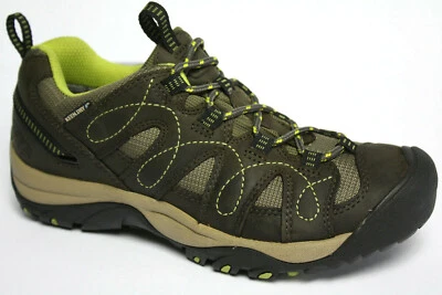 KEEN DAMEN TREKKING WANDER SCHUHE SHASTA LEDER BRAUN NEU