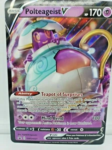 Pokemon Jumbo Cards Polteageist V SWSH021 - Picture 1 of 3