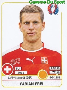 FABIAN FREI SWITZERLAND SUISSE FSV.MAINZ 05 RARE UPDATE STICKER EURO 2016 PANINI - Picture 1 of 1