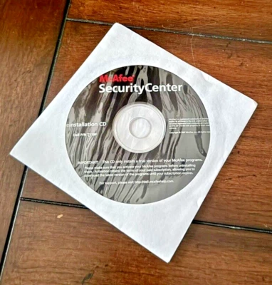 McAfee Security Center Reinstallation CD - Image 1 of 3
