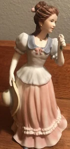 Home Interiors #1452 Camille Porcelain Lady Figurine 8.25" Tall - Bild 1 von 4