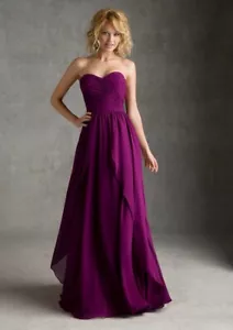 SR548 GATHER BLAIR 529 coral SZ 24 $190 BRIDESMAID FORMAL DRESS - Picture 1 of 10