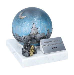 Urn For Child Remains Special Infant Urn For Child Funeral Baby Urn Hand Painted - Picture 1 of 8