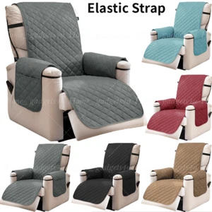 Waterproof Recliner Chair Sofa Covers with Pocket Reversible Slipcover Protector - Picture 1 of 42