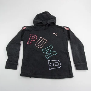 Puma Sweatshirt Girl's Charcoal Used - Picture 1 of 1