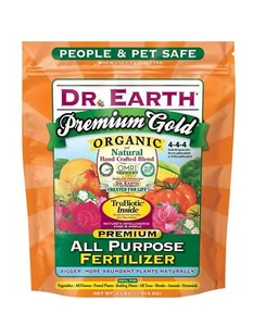 Premium Gold All Purpose Non GMO Fertilizer 4lb Organic Pet Safe Garden Blend - Picture 1 of 2