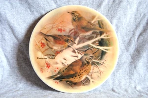 azulejo acristalado redwing y fieldfare - Imagen 1 de 2