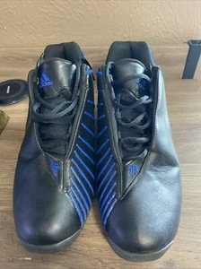 Adidas Mens Basketball Shoes T-Mac 3 GY0258 Lace-Up Black Blue Leather Size 10 - Picture 1 of 7