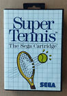 JEU SEGA MASTER SYSTEM   --   SUPER TENNIS  --  COMPLET DONT CATALOGUE. FRA EUR.