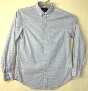 Camisa Vineyard Vines Para Hombres Calce Ajustado Murray Abotonada A Rayas Pequeña Manga Larga - Imagen 1 de 12