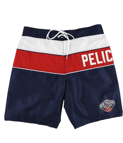 G-III Sports Mens New Orleans Pelicans 3-Colourway Swim Bottom Trunks npn L Cover
