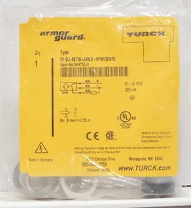 NUEVO Sensor de proximidad inductivo Turck BI 8U-MT18-AP6X-H1141/S1610 - Imagen 1 de 2