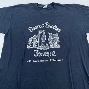 Vtg DEACON BRODIE'S TAVERN 435 LAWNMARKET EDINBURGH SCOTLAND T-Shirt M/L bar - Picture 1 of 6