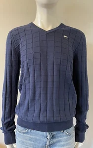 Moods Of Norway V-Neck cotton Mens Sweater Purple Sz L A103* - Picture 1 of 9