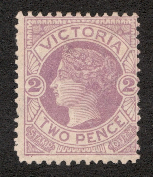 1884-86 Victoria, Australia Sc# 148, Two Pence, QV, Violet. MH Cv$55 - Image 1 of 1