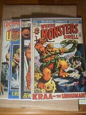 Comic Book Lot Of 4 Where Monsters Dwell 15 16 Monsters On The Prowl 19