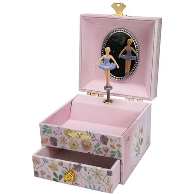 GICO Kinder Musik Schmuckkästchen für Mädchen Schmuckbox Ballerina mit Schublade - Bild 1 von 4