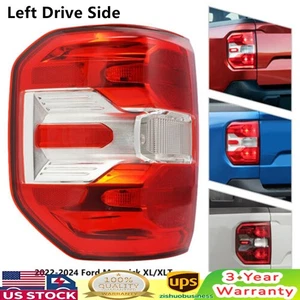 Left Drive Side Tail Light For 2022-2024 Ford Maverick XL/XLT Halogen Tail Lamp - Picture 1 of 14