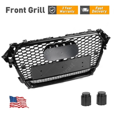 Parrilla delantera de malla para Audi A4 S4 B8.5 RS4 Style 2013-2015 2014 Foto 1 de 4