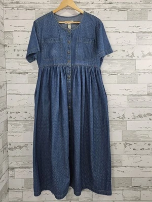 Lord & Taylor Cottagecore Polka Dot 100% Cotton Dress Womens Small Oversized - Image 1 of 4