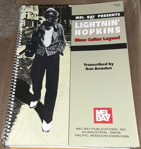 LIGHTNIN' HOPKINS - BLUES GUITAR LEGEND - TAB BOOK TABLATURE MUSIC SONGBOOK - Picture 1 of 5