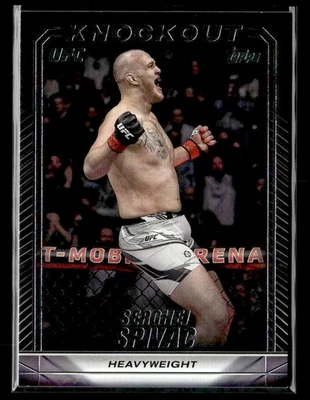 2024 Topps Knockout UFC - #26 Serghei Spivac - Image 1 of 2