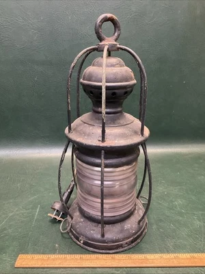 Rare Antique Perkins Marine Lamp Corp. Brooklyn NY Marine Lantern - Image 1 of 4